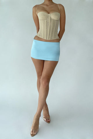 Cherie XS Sample Belle Mini Skirt - Blue