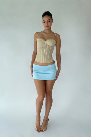 Cherie XS Sample Belle Mini Skirt - Blue