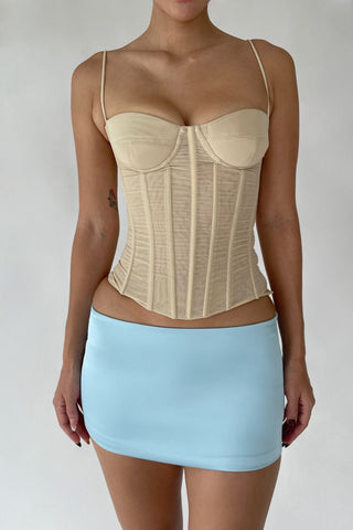 Cherie XS Sample Belle Mini Skirt - Blue