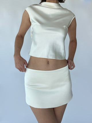 Cherie XS Sample Belle Mini Skirt - Ivory