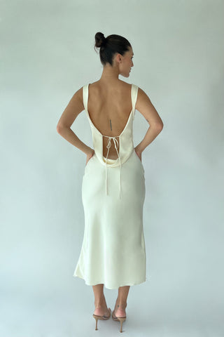 Cherie XS Sample Celia Midi Dress - Ivory