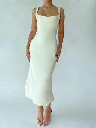 Cherie XS Sample Celia Midi Dress - Ivory