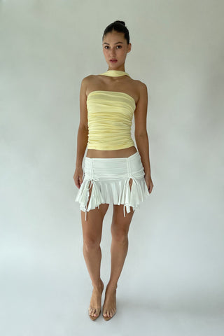 Cherie XS Sample Iris Tube Halter - Yellow