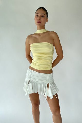 Cherie XS Sample Iris Tube Halter - Yellow