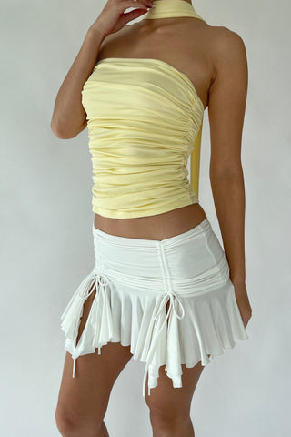 Cherie XS Sample Iris Tube Halter - Yellow