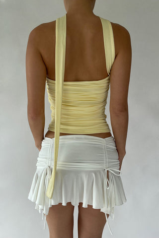 Cherie XS Sample Iris Tube Halter - Yellow