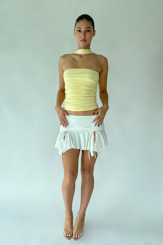 Cherie XS Sample Iris Tube Halter - Yellow