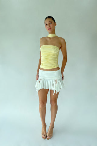 Cherie XS Sample Iris Tube Halter - Yellow