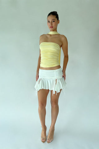 Cherie XS Sample Iris Tube Halter - Yellow