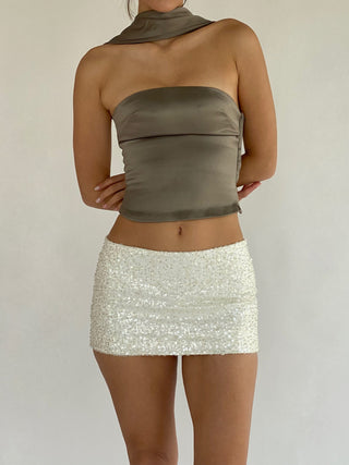 Cherie XS Sample Mini Skirt - Sequined