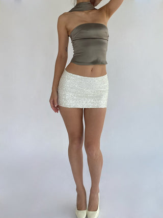 Cherie XS Sample Mini Skirt - Sequined