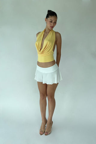 Cherie XS Sample Stella Halter Top - Yellow