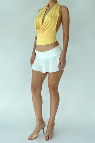 Cherie XS Sample Stella Halter Top - Yellow