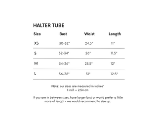 Tube Halter - White