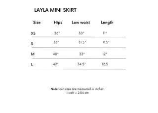 Layla Mini Skirt - White