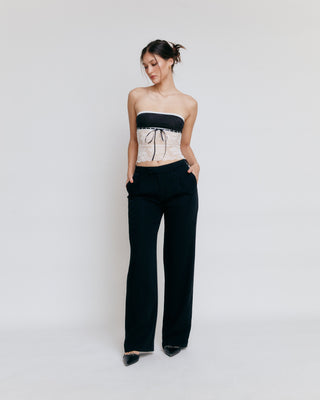 mixedgals Alva Top - Black/White