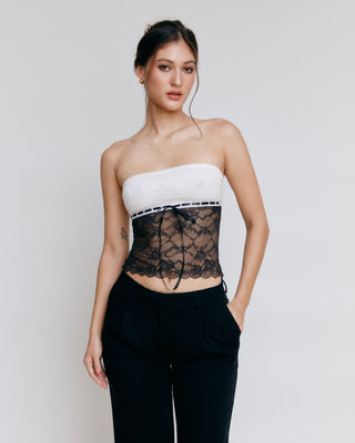 mixedgals Alva Top - White/Black