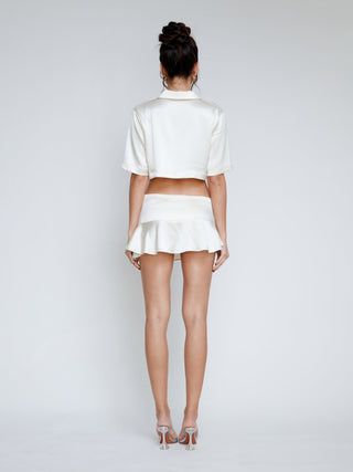 mixedgals Anne Mini Skirt - Ivory