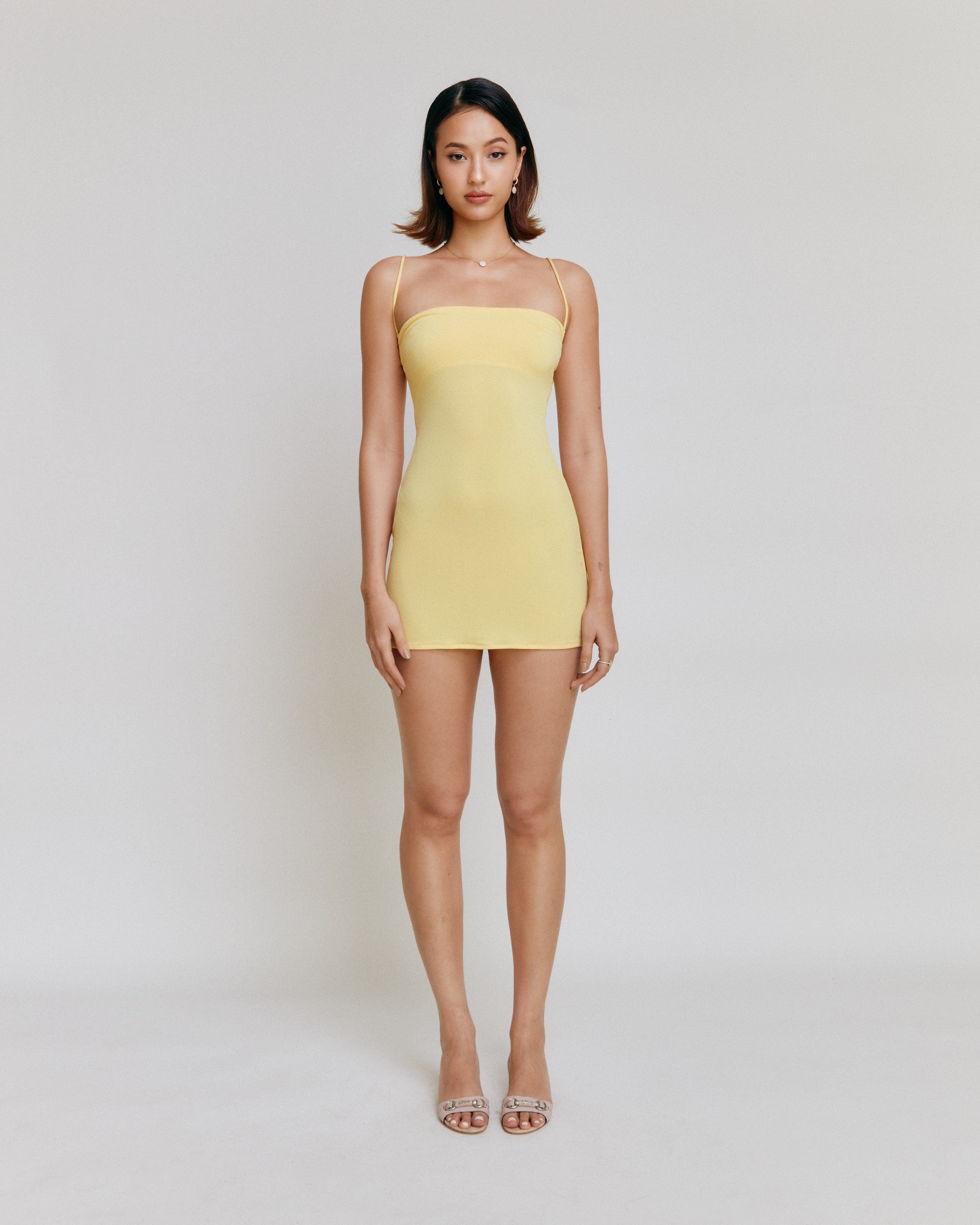 Carrie Dress Yellow – Cherie