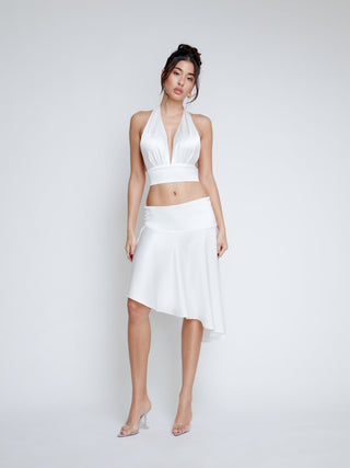 mixedgals Diana Midi Skirt - White