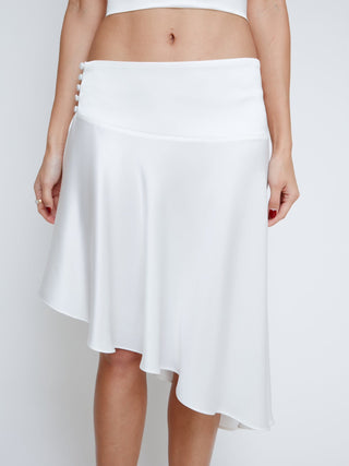 mixedgals Diana Midi Skirt - White