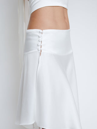 mixedgals Diana Midi Skirt - White