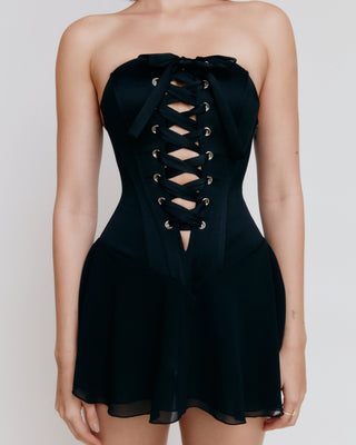 mixedgals Livia Corset Dress - Black