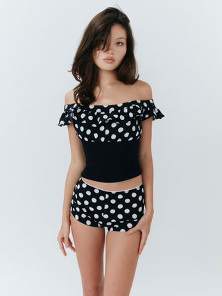 Set Studio Alda Shorts - Polka Dot Black