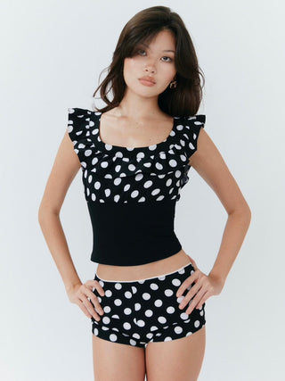 Set Studio Alda Shorts - Polka Dot Black