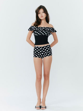 Set Studio Alda Shorts - Polka Dot Black