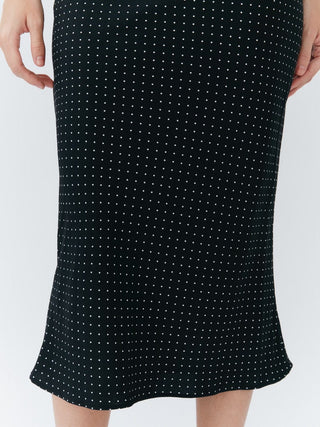 Set Studio Blossom Midi Dress - Polka Dot Black