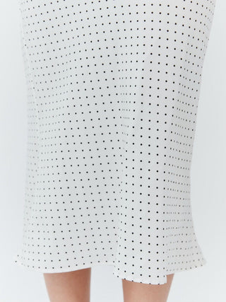 Set Studio M Blossom Midi Dress - Polka Dot White