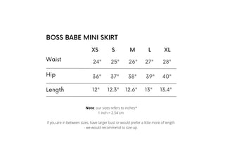 Boss Babe Mini Skirt - Black