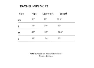 Rachel Midi Skirt - Denim Red Floral
