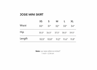 Josie Mini Skirt - Brown