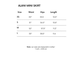 Alani Mini Skirt - Floral