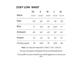 Zoey Low Waist