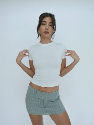 90's Mini Skirt - Scotch Grey