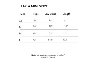 Layla Mini Skirt - Blue
