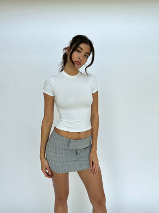 mixedgals 90's Mini Skirt - Scotch Grey