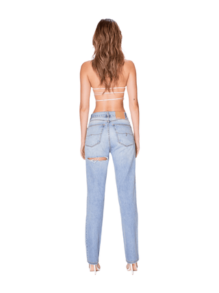 mixedgals DENIM Emma Loose Straight - Light Wash