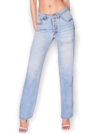 mixedgals DENIM Emma Loose Straight - Light Wash