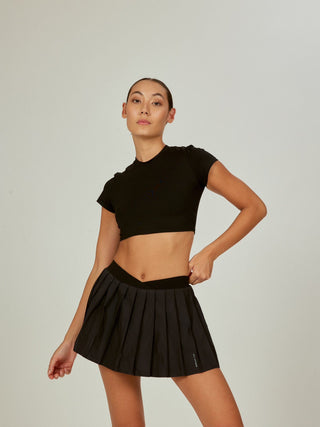 mixedgals Kennedy Tennis Skirt Black - Set Studio