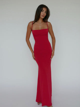 mixedgals Monica Maxi Dress - Red