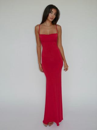 mixedgals Monica Maxi Dress - Red