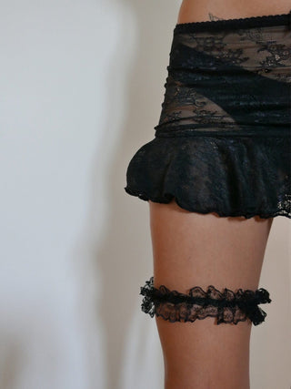 mixedgals ONE SIZE Leg Garter - Black